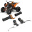 22mm Motorräder Twist Gasgriffe Bremshebel Set 9