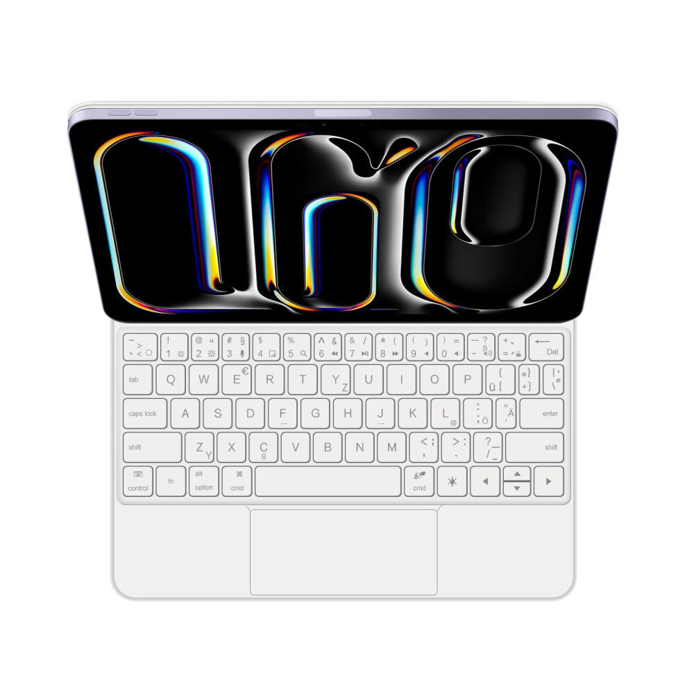 Keyboard Case For Tablet 11Th A16 2025 10Th Gen 10.9 Floating Cantilever Stand Builtin Trackpad 7Color Backlight White 9323874460871
