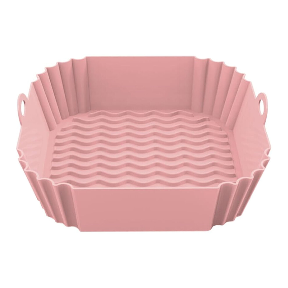 Heat-Resistant Silicone Air Fryer Liners For Square Baskets, Reusable Non-Toxic Mats For 3-6 Quart Fryers, Dishwasher-Safe Scratch Resistant Accessori 9155353465813
