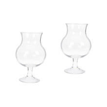 2 x Craft Glass Tulip Goblets Margarita Glasses Bubble Tea Coffee Cups Cocktail Glasses Tea Cup Insulated Coffee Cup Martini Glasses