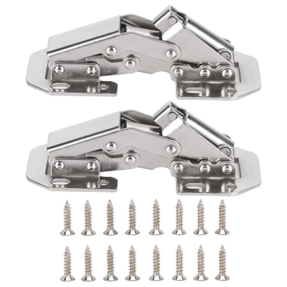 Concealed Cabinet Hinges With Soft Close Damping Mechanism, Heavy Duty Cold Rolled Steel For Smooth Silent Closure, Easy Installation Hinges For Kitch 9436597597318