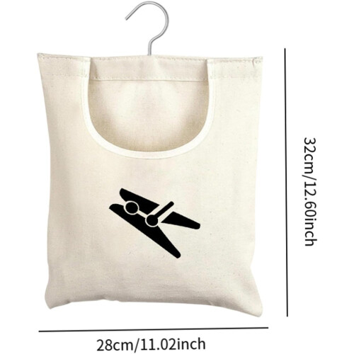 laundry spin storage bag Organizer Canvas multipurpose hanging bag for dormitory Home 2