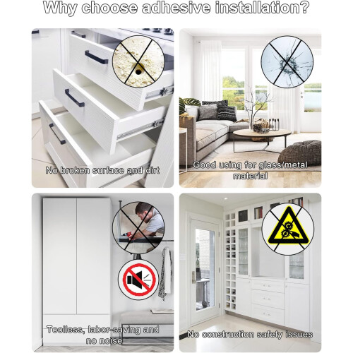 Αυτοκόλλητα μαγνητικά κουμπώματα πόρτας, μαγνητικό κούμπωμα γυάλινης πόρτας, 2