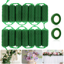 Floral Foam Garland 14Piece Kit, 9.2 Ft, Flower Sponge Blocks for Arch Door Tabletop Arrangements, Wet Foam Blocks