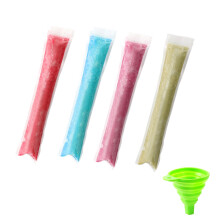 Zip-Top Seal Ice Lolly Bags, Bpa-Free Popsicle Pouches For Homemade Ice Pops, Healthy Snack Freezer Tubes For Kids, Picnics, Camping Trips (100)