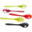 Pasta Fork Spaghetti Spoon Server Tongs Noodle Fork Red 1 Red (Red 1) 2