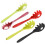 Pasta Fork Spaghetti Spoon Server Tongs Noodle Fork Red 1 Red (Red 1) 5