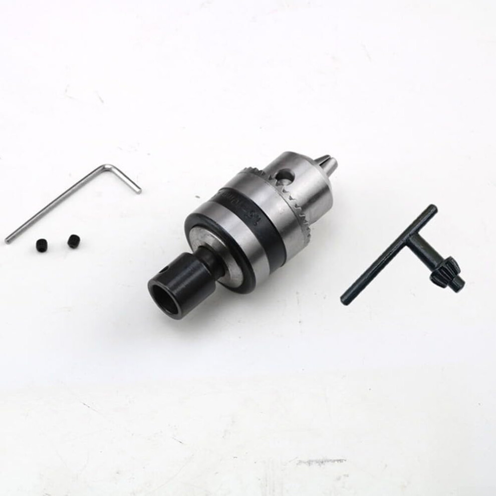 B12 Metal Drill Chuck Adapter For Woodworking And Cnc Machines, 1510 Mm Clamping Range, 8 Mm Chuck Shaft 9339159681572