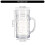 Glass Dimpled Beer Mugs Multifunctional Dimpled Beer-1000ml 6