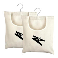 2X clothespin storage bags, clothespin hanging bags, multipurpose storage organizer for dormitory, wardrobe,