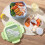 Practical Salad Bowl With Tray and Forks Portable-Blue 3