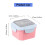 Practical Salad Bowl With Tray and Forks Portable-Blue 4