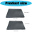 Rectangular Heat Resistant Mats Fireproof and-Black S 3