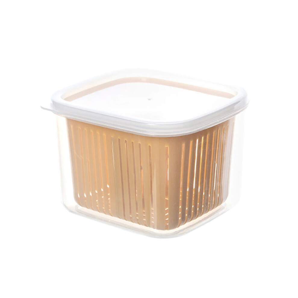 Drainage Design Vegetable Storage Box, Removable Colander Food Storage Containers With Lids For Fridge Organization, Fresh Produce Saver Keeper With A 9155353458860
