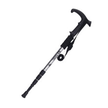 Trekking Poles Ultralight Aluminium Hiking Poles Adjustable Silver