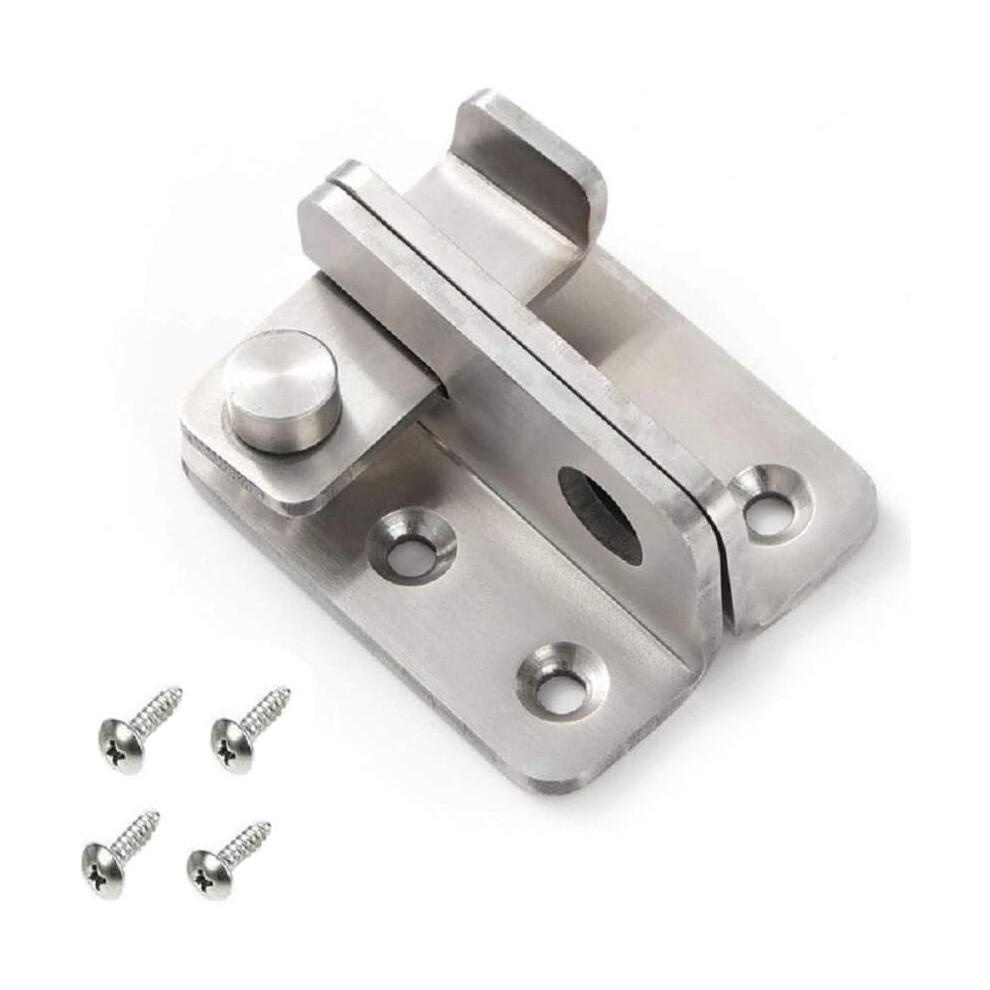 Locking Latch Security Door Clasp, Rust Resistant Sturdy And Durable Door Hasp Latch 90 Degree Safety Right Angle Padlock Hasp For Push Sliding Barn D 9060116415304