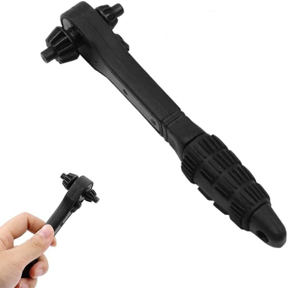 Drill Chuck Key 2In1 Ratchet Spanner Steel Drill Chuck Wrench For Electric Drills And Drill Presses 9339159681602