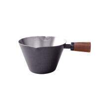 Stainless Steel Espresso Shot Cup with Double Spouts and-Black
