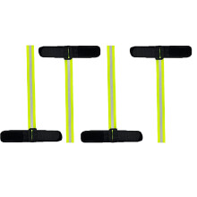 4 PCs Ski glove strap Reflective sports glove Safety belt Adjustable handcuff glove strap Ski glove accessories