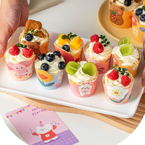 50pcs Sturdy Cupcake Paper Cups Convenient for Party Decorations 1