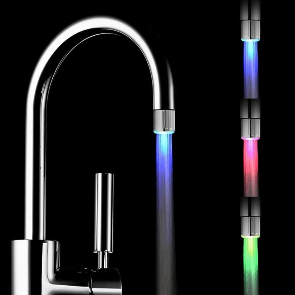 Smart Led Water Faucet, Innovative Touch Control Technology Ensures Hassle-Free Use, Abs Material Constructed Sink Tap, Temperature Sensitive Color Ch 9466005148849