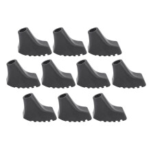 Accesorios para bastones de trekking, puntas de repuesto de goma duradera para mayor agarre y tracción en superficies planas, cubrepies con forma de