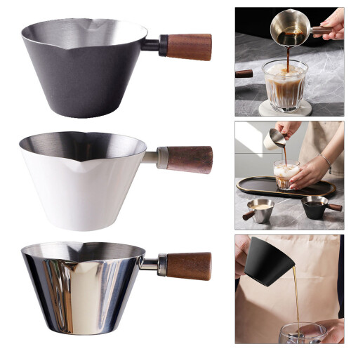 Multipurpose Espresso Measuring Cup with Double Pouring-White 2