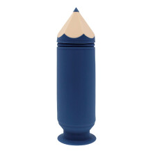 Scalable Silicone Pencil Case And Pen Holder For Various-Blue