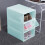 Drawer Type Shoe Storage Box Plastic Stackable Organizer Bins with Transparent Panel for Fast Identification, Clear Container with Dust Proof Lid for 3