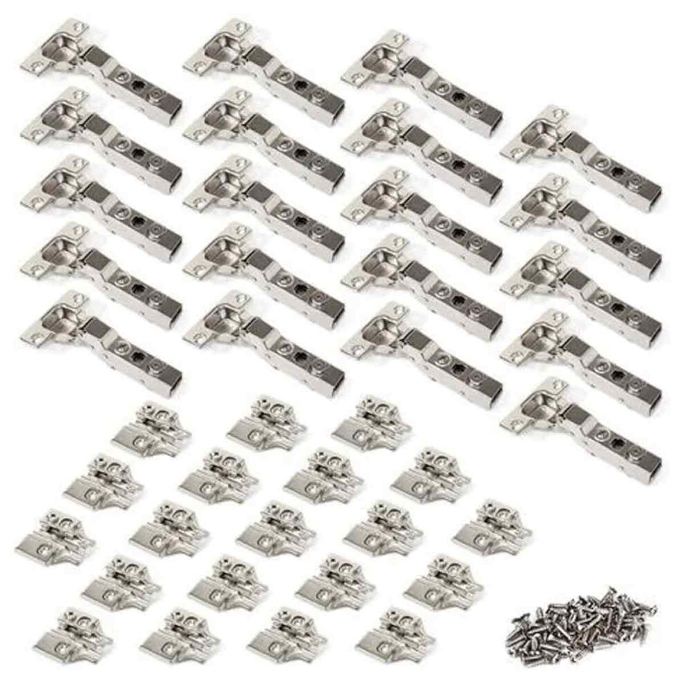 Effortless Door Alignment Hinges, Stainless Steel Full Overlay Design For Quick Installation, Complete With Hardware, Metal Face Frame Plate For Smoot 9436597658668
