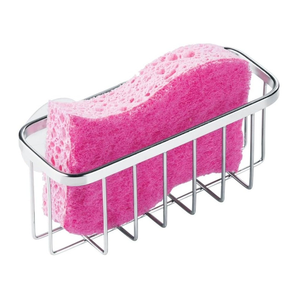 Rust-Resistant Stainless Steel Dish Sponge Holder, Open Design Sink Suction Holder For Efficient Style In Kitchen Or Bathroom Areas 9466005145176
