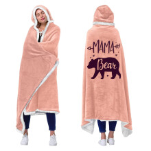 Cuddly blanket with sleeves and hood, mum, blanket gifts for mum