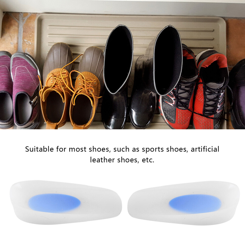 Silicone Gel Pads for Heel Pain Relief, Ergonomic Heel Cushions with Shock Absorbing Technology, Reusable Insoles for All-Day Comfort and