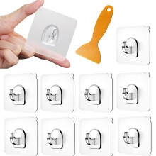 Ganchos de parede adesivos à prova d'água para acessórios de banheiro. Adesivo forte garante fixação segura. Materiais de alta qualidade