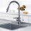 Kitchen Taps with PullDown Shower, PullDown Dishwasher, Hot and Cold Sink Tap, Black A 4