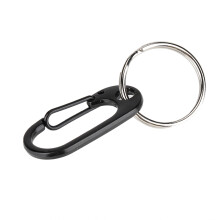Multifunctionele sleutelhanger voor buitenactiviteiten, hoogwaardige karabijnhaak van zinklegering met snelsluiting en ring, lichtgewicht en duurzaam