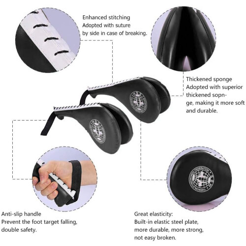 Leather Boxing Pads, Punch Pads, Foot Techniques, Trainer Pads 2
