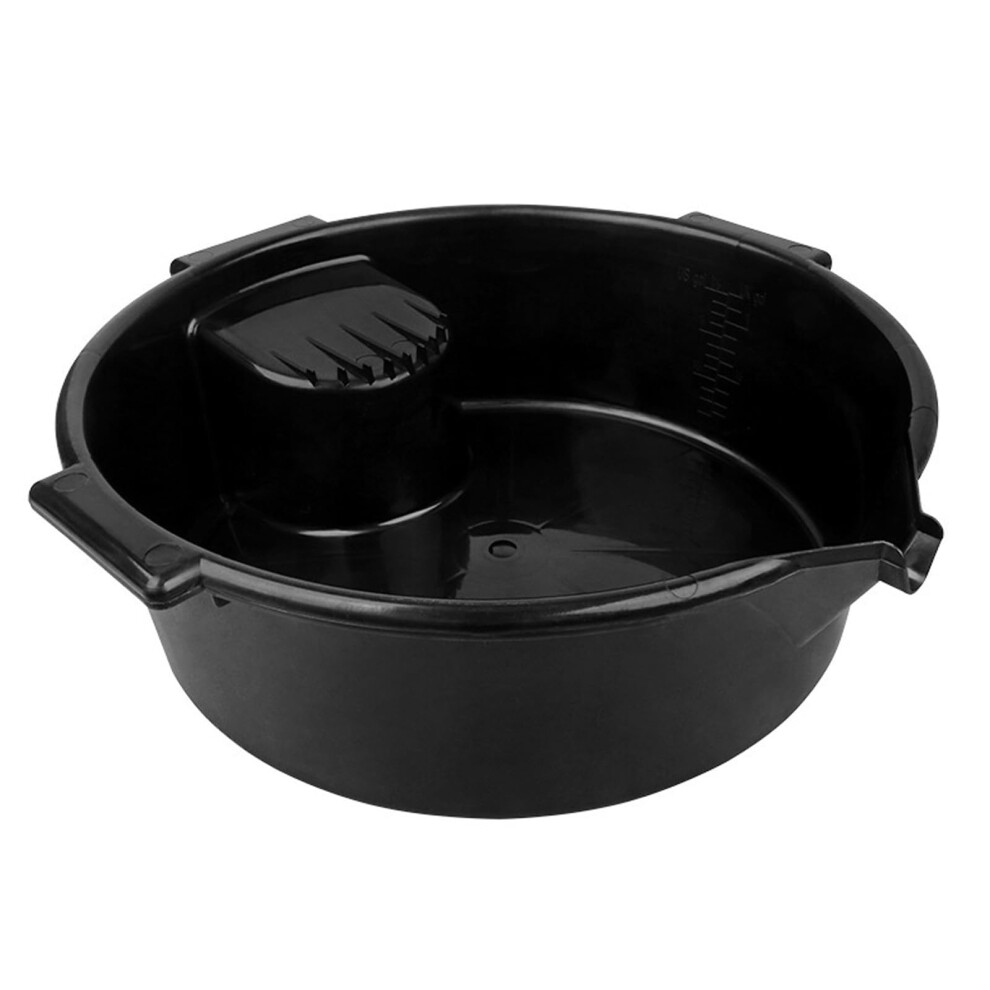 Oil Drain Pan 6L Capacity Round Tray Drip Catcher Canister Collection For Car Maintenance 9323874461632