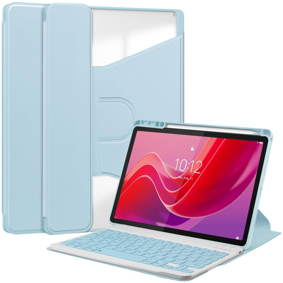 Keyboard Case For 12.1Inch Tablet, Detachable Tooth Keyboard, Magnetic Stand Cover, 2024 Blue 9323874462530