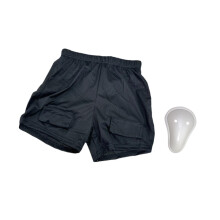 (with Crotch shell, S) Comfortable Loose Hockey Shorts Best Suited For Hockey Matches