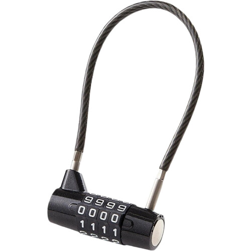 Cable Lock Sturdy 4Digit Combination Padlock With 47.6 cm Cable For Tool Box, Shed, Hasp Storage 2