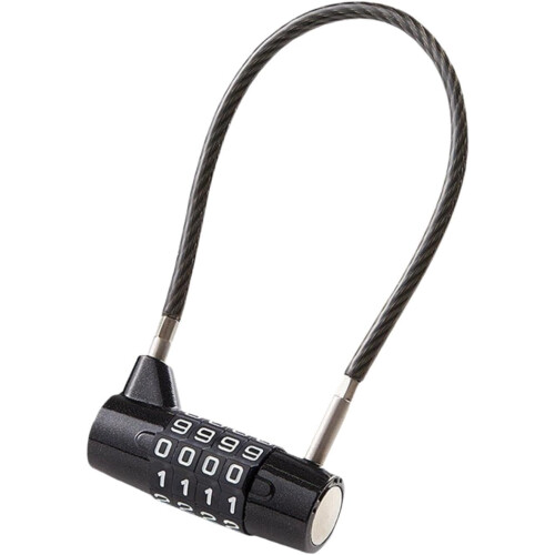 Cable Lock Sturdy 4Digit Combination Padlock With 47.6 cm Cable For Tool Box, Shed, Hasp Storage 1