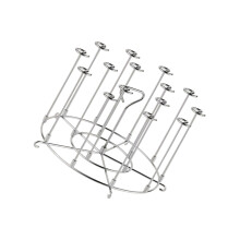 Convenient Vertical Skewer Holder for Air Fryers Stainless-04