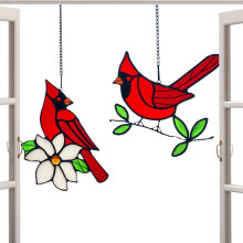 light catcher for windows – acrylic bird garden sun catcher vacation decorations