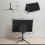 Homcom HOMCOM Studio Microphone Isolation Shield with Pop Filter & Stand, Black 3