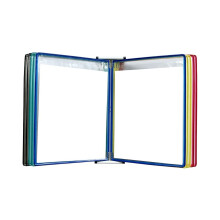 Flip chart display stand, magnetic magazine rack file holder, A4 sign display holder, multicolored