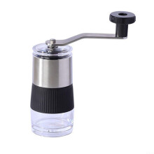 Adjustable Espresso Grinder, Design, for Grinding Fresh Coffee Beans Outdoor(Silver) Sliver