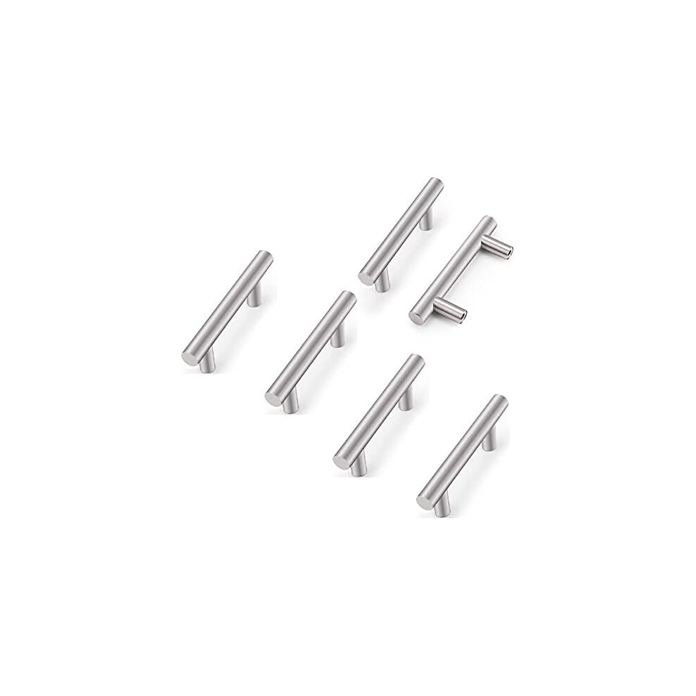 Kitchen Cabinet Handle Upgrade Kit, Easy To Install Widely Compatible Stainless Steel Kitchen Cabinet Handles Anti Rust T Bar Pulls For Drawer Wardrob 9436597659467
