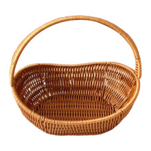 PP Woven Picnic Basket Organizer For Snacks And Bread Outdoor, 29cm, Lightweight, With Handle, Easy To Clean