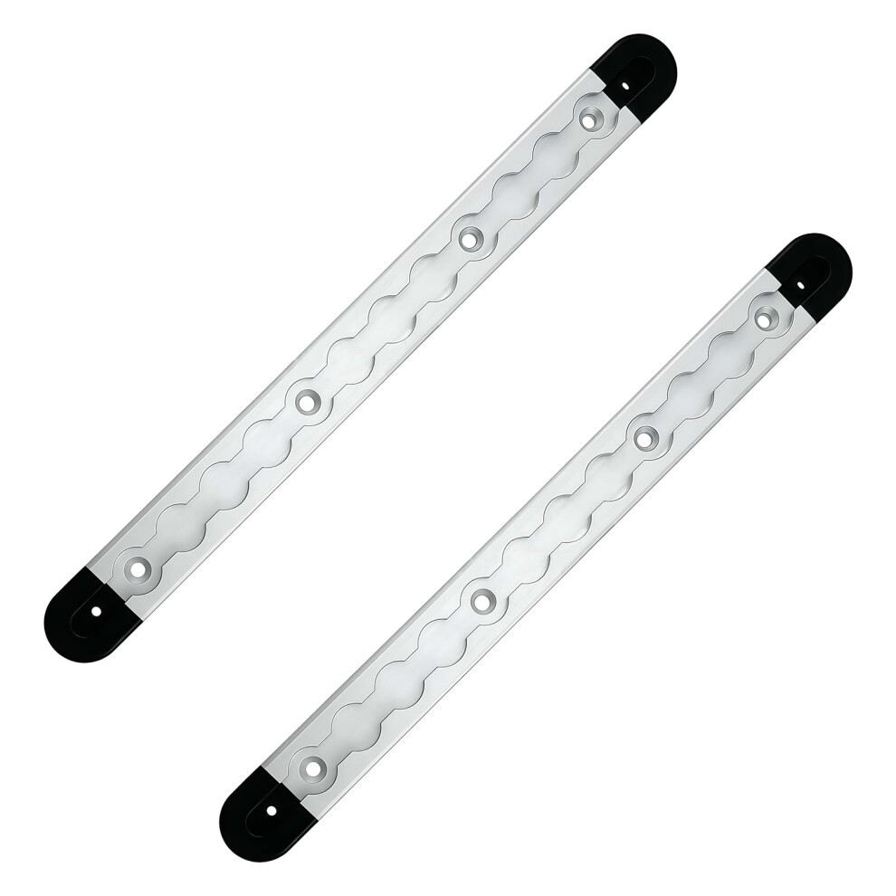 Pack Of 2 30Cm Aluminium Airline Lashing Rails With End Caps For Secure Cargo In Trucks And Trailers 9339159683422